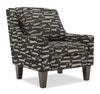 Fauteuil d’appoint club Sofa Lab personnalisable de 29 po fabriqué au Canada en tissu avec pattes en bois - Peppercorn multicolore