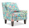 Fauteuil d’appoint club Sofa Lab personnalisable de 29 po fabriqué au Canada en tissu avec pattes en bois - Malibu multicolore