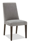 Chaise de salle à manger Cora en tissu de polyester - grise