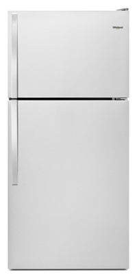 Réfrigérateur Whirlpool de 14 pi³ et de 28 po à congélateur supérieur - acier inoxydable monochrome …