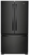 Réfrigérateur Whirlpool de 25 pi³ et de 36 po à portes françaises - noir - WRF535SWHB