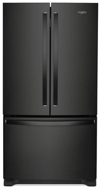 Réfrigérateur Whirlpool de 25 pi³ et de 36 po à portes françaises - noir - WRF535SWHB