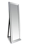 Miroir à appuyer au mur argenté - 16 po x 60 po