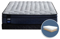 Ensemble matelas ferme Euro-plateau à profil bas Erindale Posturepedic Sealy pour très grand lit
