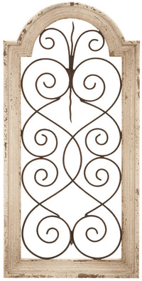 Panneau mural de type fenêtre en métal – 10 po x 20 po