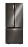 Réfrigérateur LG de 22 pi³ et de 30 po à portes françaises - acier inoxydable noir Smudge-ProofMD - LRFNS2200D