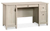 Bureau d’ordinateur Edge Water de 59,06 po - marron blanchi