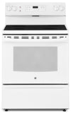 Cuisinière électrique GE de 5 pi³ avec élément de cuisson double et mode sabbat certifié - blanche - JCBS630DKWW