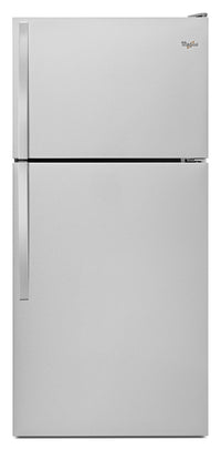 Réfrigérateur Whirlpool de 18,3 pi³ et de 30 po à congélateur supérieur - acier inoxydable monochrom…