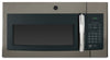 Four à micro-ondes à hotte intégrée GE de 1,6 pi³ avec décongélation programmable et 300 pi³/min - ardoise - JVM1635SLJC