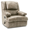 Fauteuil de massage inclinable 5598 en cuir contrecollé avec rangement - mastic