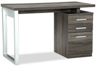 Bureau réversible Oscar de 47 po avec rangement - gris