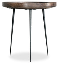 Table d'appoint ronde Nashik de 24 po - gris-brun