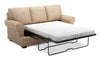 Sofa-lit personnalisable Roll de Sofa Lab de 86 po fabriqué au Canada en tissu de chenille avec accoudoirs enroulés - taupe Luxury Taupe