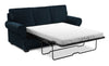 Sofa-lit personnalisable Roll de Sofa Lab de 86 po fabriqué au Canada en tissu de chenille avec accoudoirs enroulés - bleu Luxury Indigo
