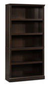 Bibliothèque Florida de 35,28 po à 5 tablettes - brun foncé