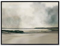 Paysage marin à l’acrylique - 38 po x 50 po