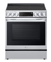 Cuisinière intelligente à induction LG de 6,3 pi³ avec hublot InstaViewMD et friture à air - acier inoxydable Smudge-ProofMD - LSIL6336F