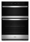 Four mural combiné électrique Whirlpool de 6,4 pi³ et de 30 po avec friture à air - acier inoxydable résistant aux traces de doigts - WOEC5030LZ