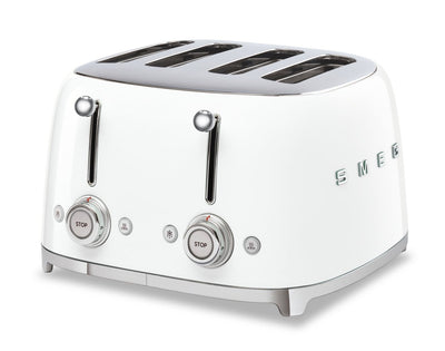 Smeg 4-Slice Long-Slot Toaster - TSF03WHUS|Grille-pain Smeg à fentes longues pour 4 tranches - TSF03WHUS