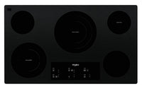 Surface de cuisson électrique Whirlpool de 36 po à 5 éléments - noire - WCE97US6KB