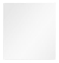 Miroir de commode de chambre à coucher Raia - fabriqué en Italie - blanc