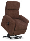 Fauteuil basculeur à inclinaison électrique Ruben de 32 po en tissu de chenille - brun chocolat