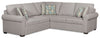 Sofa sectionnel de gauche Haven de Scott Living 2 pièces en tissu de chenille - gris