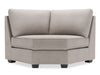 Fauteuil courbé en coin Roll de la collection Sofa Lab - Pax Slate