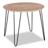 Table de salle à manger ronde Miya de 36 po (L) en acacia et métal - naturelle