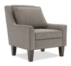 Fauteuil d’appoint club Sofa Lab personnalisable de 29 po fabriqué au Canada en tissu d’apparence lin avec pattes en bois - bleu Luna Sailor