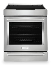 Cuisinière à induction KitchenAid de 6,4 pi³ avec friture à air et technologie AquaLiftMD - acier in…