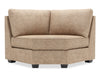 Fauteuil courbé en coin Roll de la collection Sofa Lab - Luxury Taupe