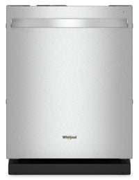Lave-vaisselle encastré Whirlpool de 24 po et de 44 dBA avec commandes sur le dessus - acier inoxyda…