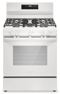 Cuisinière à gaz Frigidaire de 5,1 pi³ avec préchauffage rapide et surface de cuisson à 5 brûleurs -…