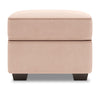 Pouf personnalisable Roll de Sofa Lab de 24 po fabriqué au Canada en tissu d’apparence lin - rose Pax Rose