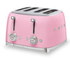 Grille-pain Smeg à fentes longues pour 4 tranches - TSF03PKUS