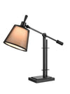 Lampe de travail et de bureau Carter industrielle de 24 po avec recharge USB