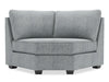 Fauteuil courbé en coin Roll de la collection Sofa Lab - Luna Pewter
