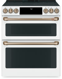 Cuisinière intelligente électrique Café de 7 pi³ avec convection européenne véritable et grilles aut…