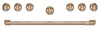 Ensemble de poignées et de boutons Café bronze brossé pour cuisinière de 36 po - CXPR6HKPTBZ