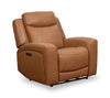 Fauteuil à inclinaison électrique Prescott de Scott Living de 42,5 po en cuir véritable avec appuie-tête électrique - brun courge musquée
