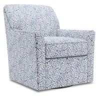 Fauteuil d’appoint pivotant Sofa Lab de 31 po fabriqué au Canada en tissu - Spa multicolore