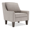Fauteuil d’appoint club Sofa Lab personnalisable de 29 po fabriqué au Canada en tissu d’apparence lin avec pattes en bois - gris Pax Slate