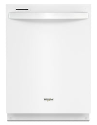 Lave-vaisselle encastré Whirlpool de 24 po et de 50 dBA avec commandes sur le dessus - blanc - WDT74…