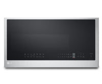 Four à micro-ondes à hotte intégrée LG de 2 pi³ avec EasyCleanMD et cuisson par capteur - acier inox…