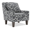 Fauteuil d’appoint club Sofa Lab personnalisable de 29 po fabriqué au Canada en tissu avec pattes en bois - Heather multicolore