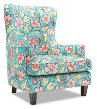 Fauteuil d’appoint à oreilles Sofa Lab de 32 po fabriqué au Canada en tissu - Malibu multicolore