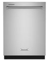 Lave-vaisselle encastré KitchenAid de 24 po et de 39 dBA avec commandes sur le dessus et 3e panier - acier inoxydable avec fini PrintShieldMC - KDTE204KPS