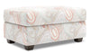 Pouf de rangement personnalisable The Trunk de Sofa Lab de 39 po fabriqué au Canada en tissu - Eden multicolore